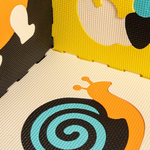 Habszivacs puzzle szőnyeg gyerekeknek 9 el. színű