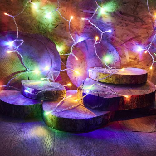 LED láncfények 10m 100LED távirányítóval