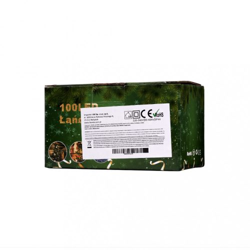 LED lámpák fénylánc 10m 100LED meleg fehér