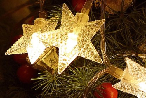 LED csillaglánc lámpák 10m 100LED meleg fehér