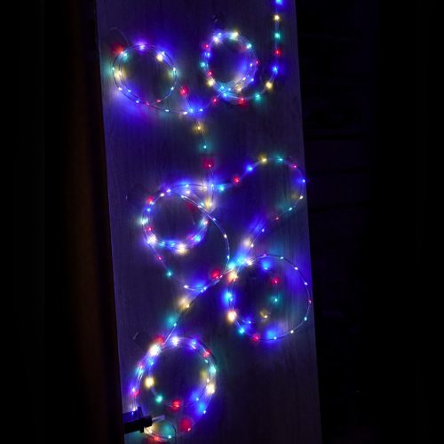 LED fényfüzér 10m 100LED több színű