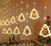 LED karácsonyfa kép függöny fényei 3m 10 USB izzók
