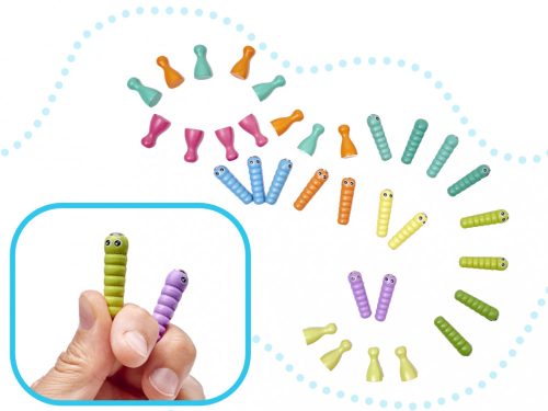 Családi játék halak hernyó horgászat montessori