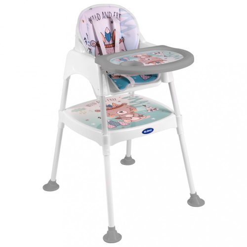 Etetőszék szék, asztali szék, 3in1, kék