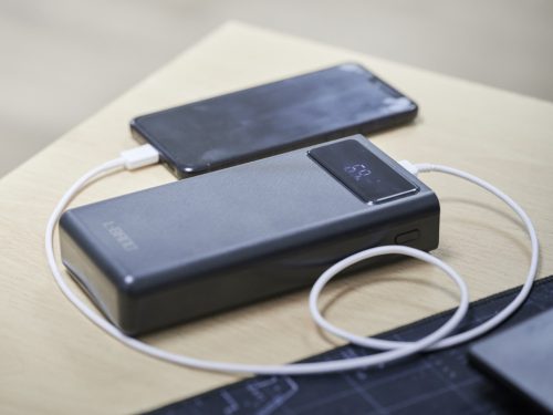 L-BRNO Power Bank 30000mAh LED kijelzővel fekete