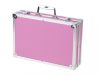 Műanyag festés készlet egy bőröndben 145el rózsaszínű
