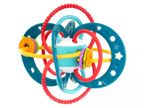 Érzékszervi csörgő kisgyermekeknek türkizkék