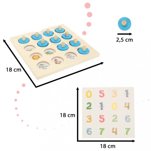 Fa puzzle társasjáték memória + 4 kártya