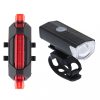 LED kerékpár lámpa hátsó-első szett USB