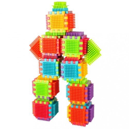 Kreatív építőkocka gofri süni 140db