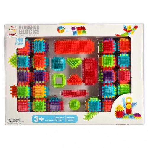 Kreatív építőkocka gofri süni 140db