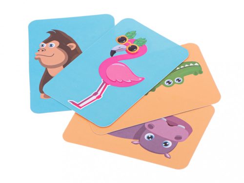 Mágneses kirakós szafari állatok 47el.