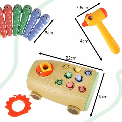 Mágneses játék etetni a madarat kerekeken