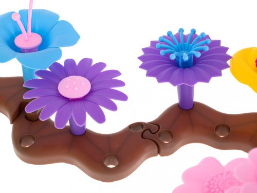 Építőkockák Virágos kert virágok építő készlet 104el.