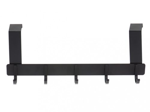 Ruhák ajtókampó 11cm 5 kampó fekete