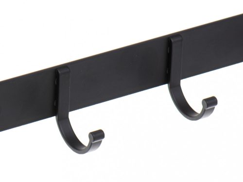 Ruhák ajtókampó 11cm 5 kampó fekete