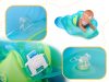 Gyermek felfújható úszógumi árnyékoló baldachinnal, kék