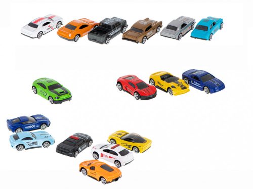 Fém autók reszortok 16db 7,5cm-es készlet