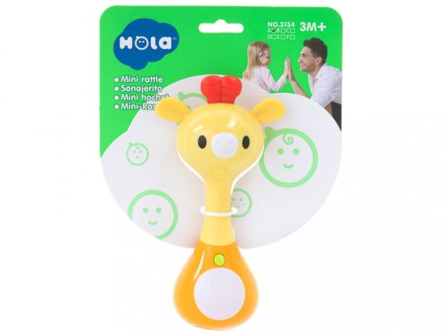 Csörgő csörgő + hangok fények zsiráf HOLA