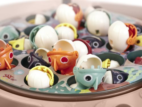 Családi játék halak horgászat + tartozékok bézs 27el.