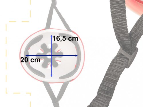 Sisakvédő görkorcsolyázáshoz állítható piros színben