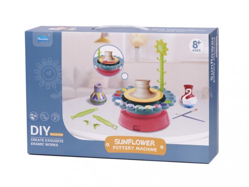 Kerámia korongozó, kreatív készlet, agyaggal és festékekkel, 600g