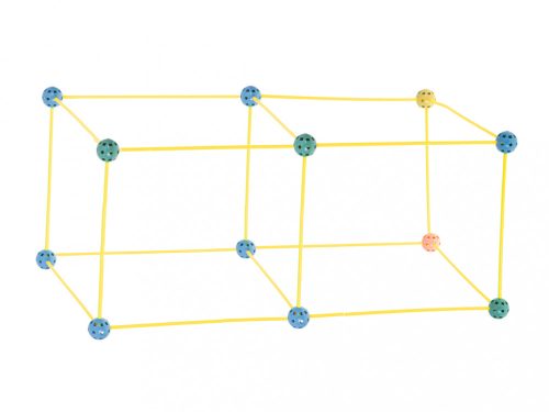 Építőkockák cső szalma alap sátorház 320el.