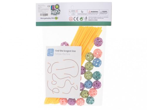 Építési blokkok cső szalma alap sátorház 75el.