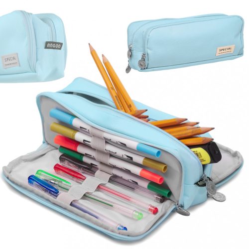 Iskolai tolltartó/kozmetikai táska, kék