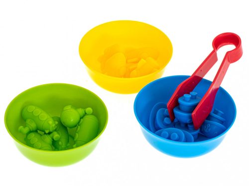 36 db-os montessori oktató játék, számolni tanuláshoz, járművek