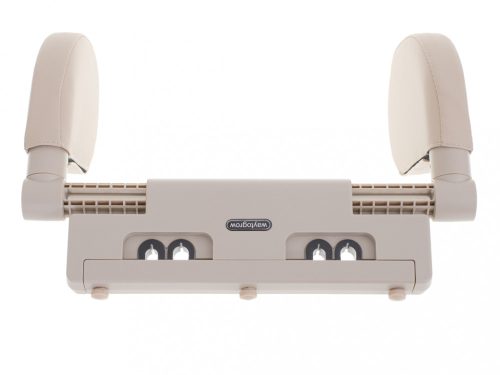 Állítható fej- és nyaktámasz bézs színben