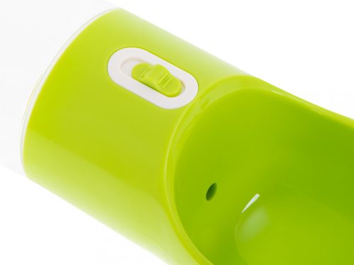 Hordozható víz- és ételadagoló palack kutyáknak zöld színű