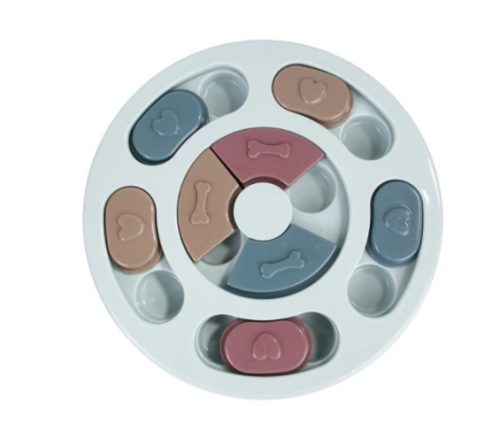 Kutyatál lassú evő puzzle játék kék