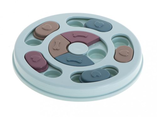 Kutyatál lassú evő puzzle játék kék