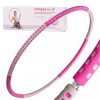 Karcsúsító hulahopp karika masszírozóval rózsaszín-szürke 85cm 1kg