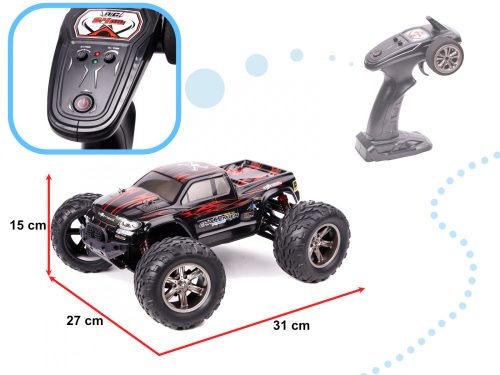 RC MONSTER TRUCK 1:12 2.4GHz X9115 VÖRÖS JAVÍTOTT VERSION