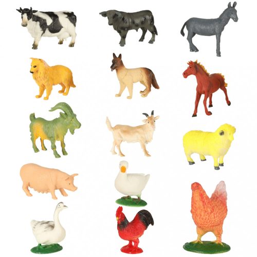 Farm állat figurák 14db + kiegészítők