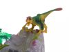7 db-os játék dinoszaurusz készlet, alátéttel és kiegészítőkkel