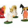 Tanyasi állatok figurák készlet tehén ló 12db