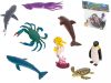 8db tengeri állatos figura (halak, óceán, teknős, delfin stb.)