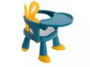 Etető és játszóasztal szék sárga és kék