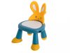 Etető és játszóasztal szék sárga és kék