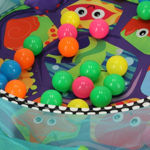 Oktatási szőnyeg 3in1 teknős játszóház Nagy 0+ 30 labda