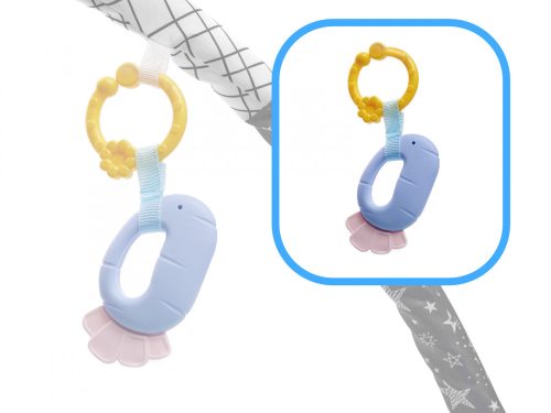 Oktatási szőnyeg evezőkkel Játszószőnyeg labdákkal szürke