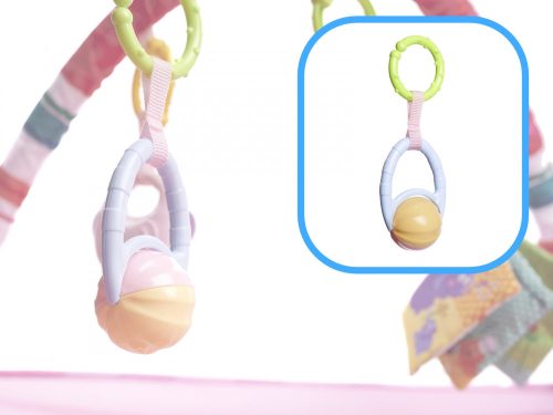 Oktatási járóka labdákkal rózsaszín