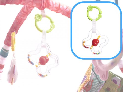 Oktatási járóka labdákkal rózsaszín