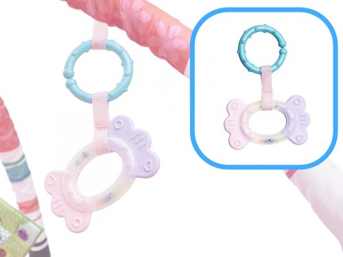 Oktatási járóka labdákkal rózsaszín