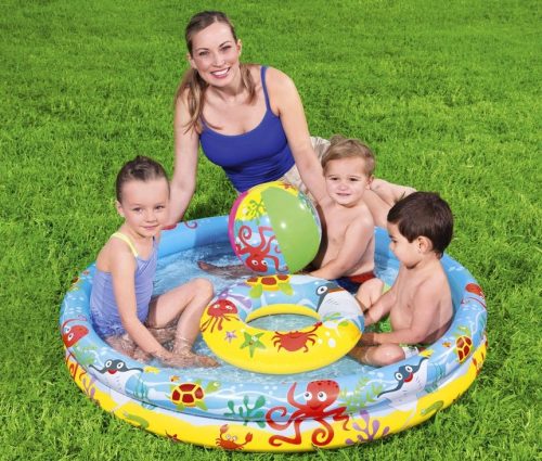 BESTWAY 51124 Biliárdgolyó kör gördülő medence 122cm