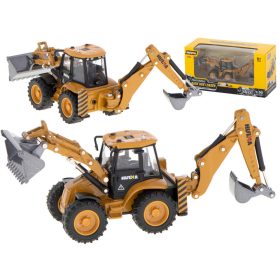   Exkavátor rakodó buldózer vödörrel Die-Cast fém modell H-toys 1704 1:50