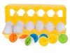 Oktatási sorter puzzle megfelelő formák számok tojások 12db
